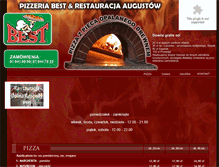 Tablet Screenshot of pizzeria-best.pl